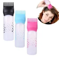 1 Pc Plastic Hair Dye Brush Refillable Bottle